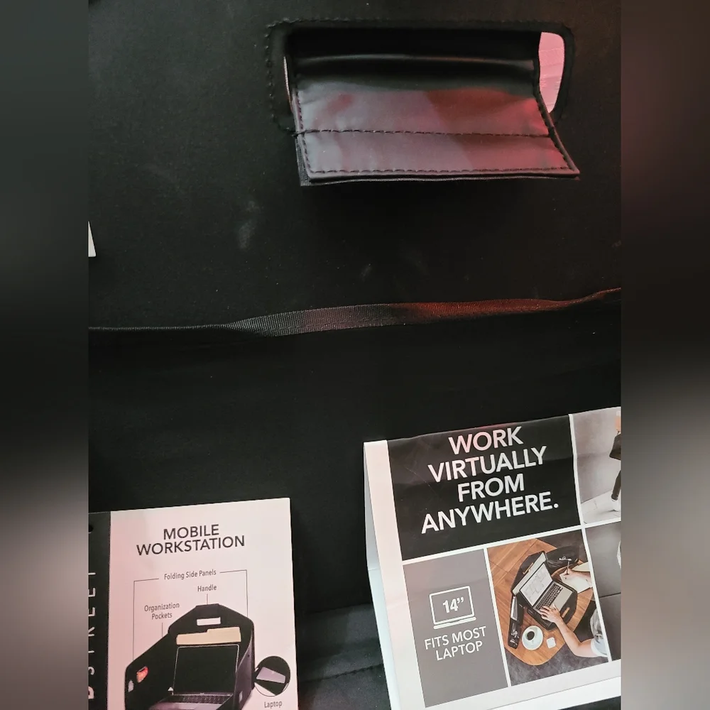 Foldout Privacy Laptop Bag Mobil Workstation New Other